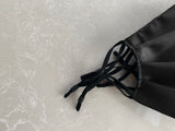 Black Silk Satin Face Mask