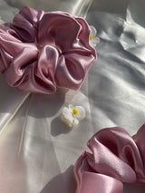Baby Pink Silk Scrunchie | Set of 2