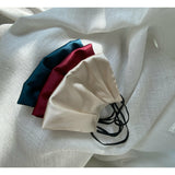 Wine Silk Satin Face Mask