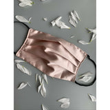 Nude Silk Satin Face Mask