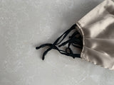 Ivory Silk Satin Face Mask