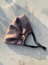 Mauve Silk Satin Face Mask