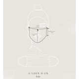 Silver Silk Satin Face Mask