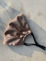 Nude Silk Satin Face Mask