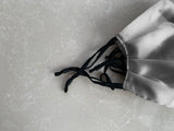 Set of 3 Silver Silk Satin Face Mask
