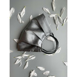 Silver Silk Satin Face Mask