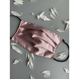 Dusty Pink Silk Satin Face Mask