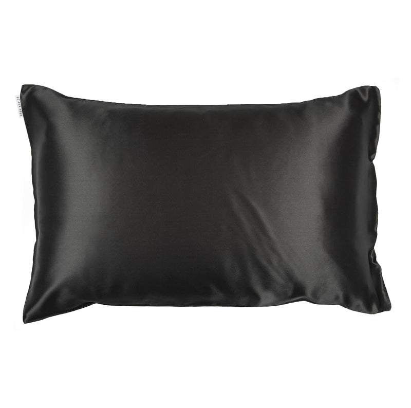 Black Silk Satin Pillowcase