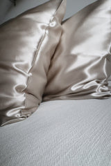 Sand Gold Silk Satin Pillowcase