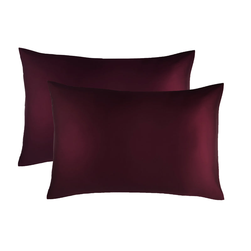 Merlot Silk Satin Pillowcase