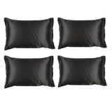 Black Silk Satin Pillowcase