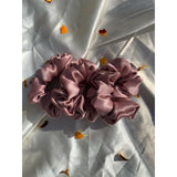 Dusty Pink Silk Scrunchie | Set of 2