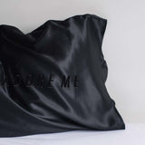 Limited Edition "J'Adore Me" Black Silk Pillowcase