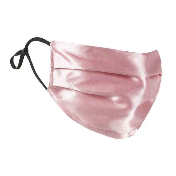 Dusty Pink Silk Satin Face Mask