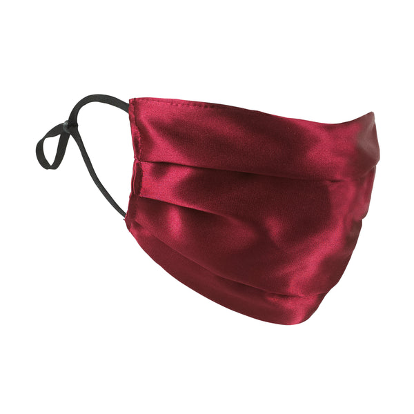 Wine Silk Satin Face Mask