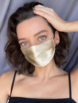 The Go-to Set of 3 Silk Satin Face Mask | Champagne, Wine, Teal
